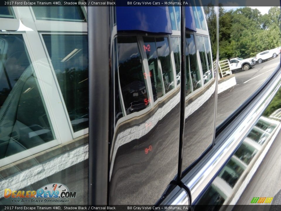 2017 Ford Escape Titanium 4WD Shadow Black / Charcoal Black Photo #12