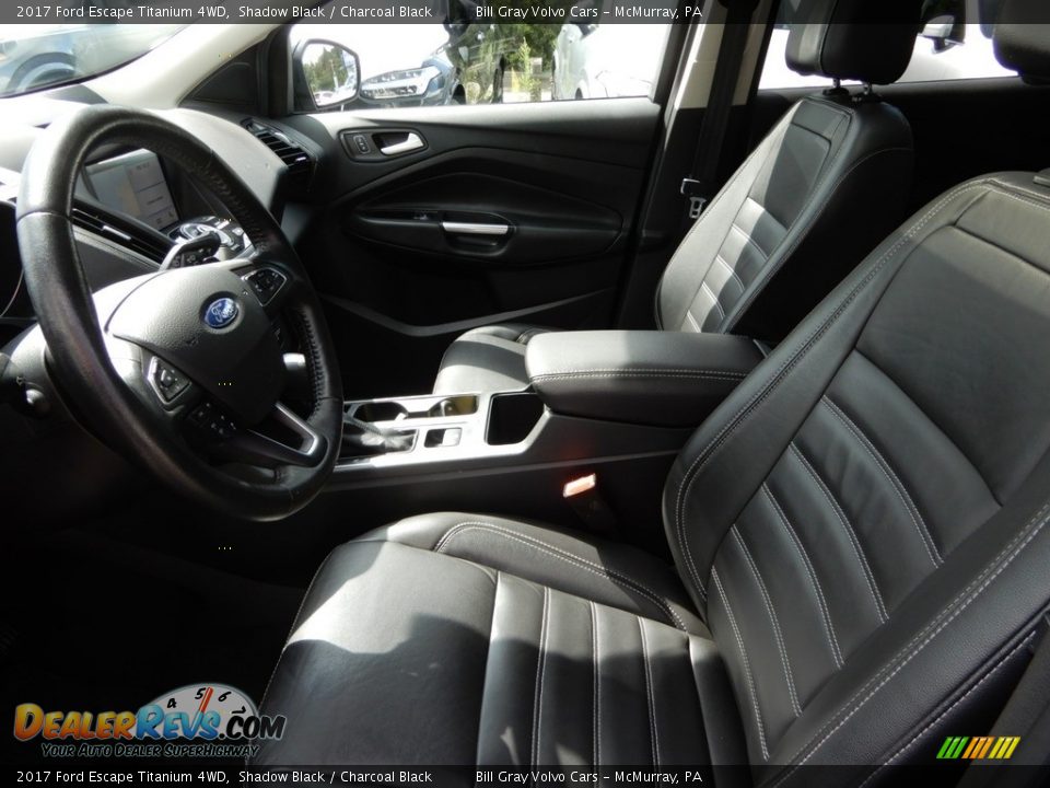 2017 Ford Escape Titanium 4WD Shadow Black / Charcoal Black Photo #13