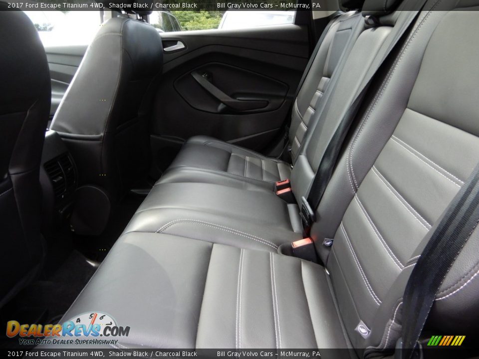 2017 Ford Escape Titanium 4WD Shadow Black / Charcoal Black Photo #14