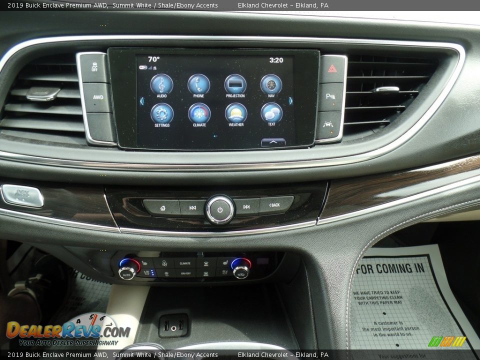 2019 Buick Enclave Premium AWD Summit White / Shale/Ebony Accents Photo #25
