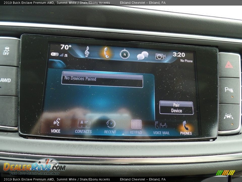 2019 Buick Enclave Premium AWD Summit White / Shale/Ebony Accents Photo #28