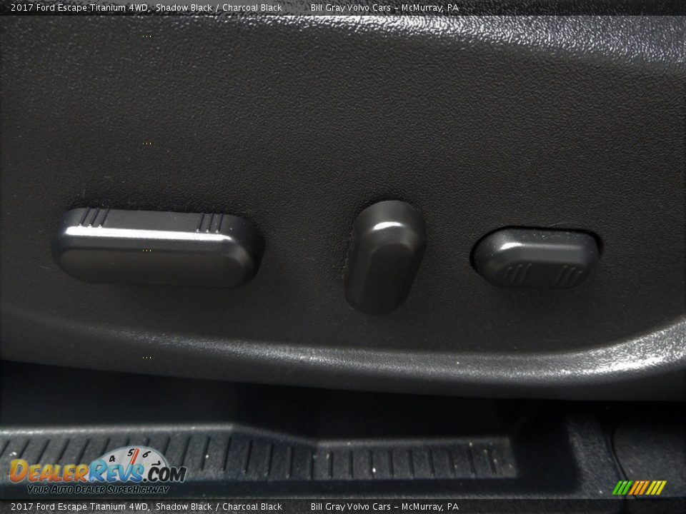2017 Ford Escape Titanium 4WD Shadow Black / Charcoal Black Photo #18