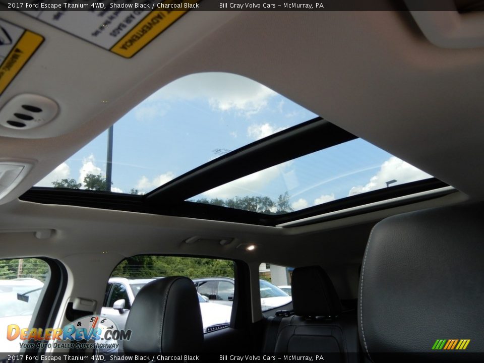 2017 Ford Escape Titanium 4WD Shadow Black / Charcoal Black Photo #19