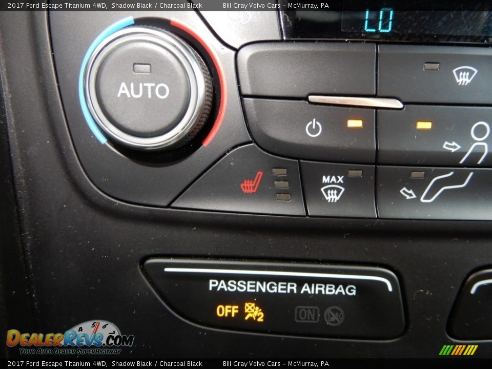 2017 Ford Escape Titanium 4WD Shadow Black / Charcoal Black Photo #21