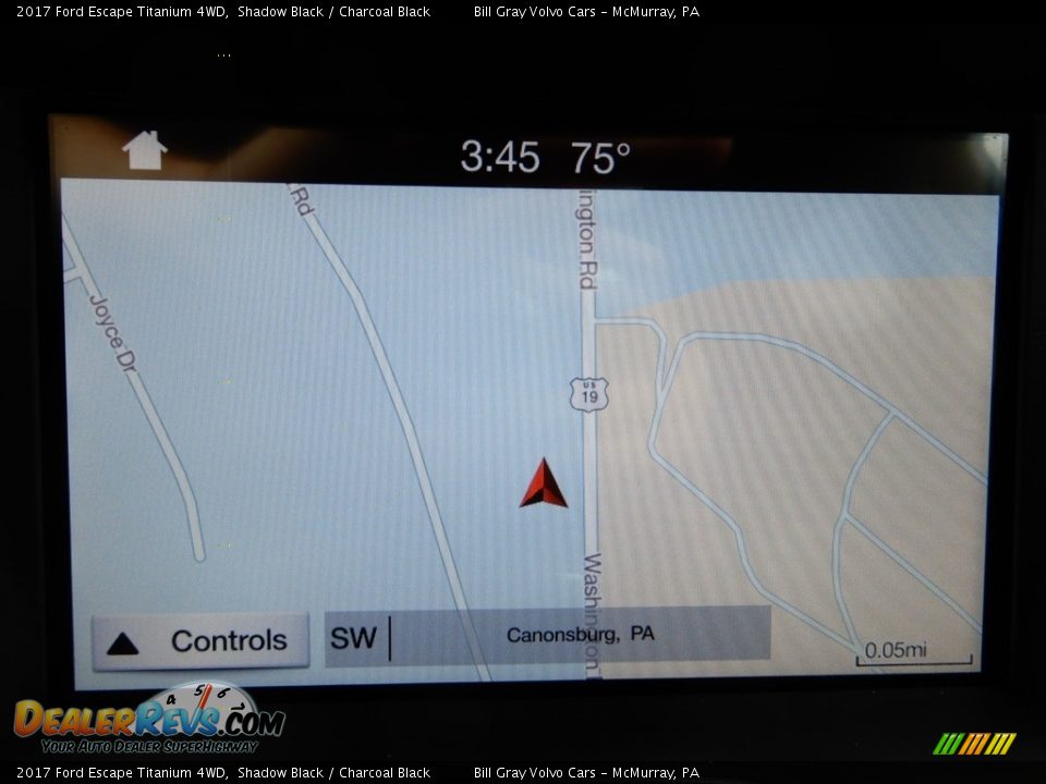 2017 Ford Escape Titanium 4WD Shadow Black / Charcoal Black Photo #22