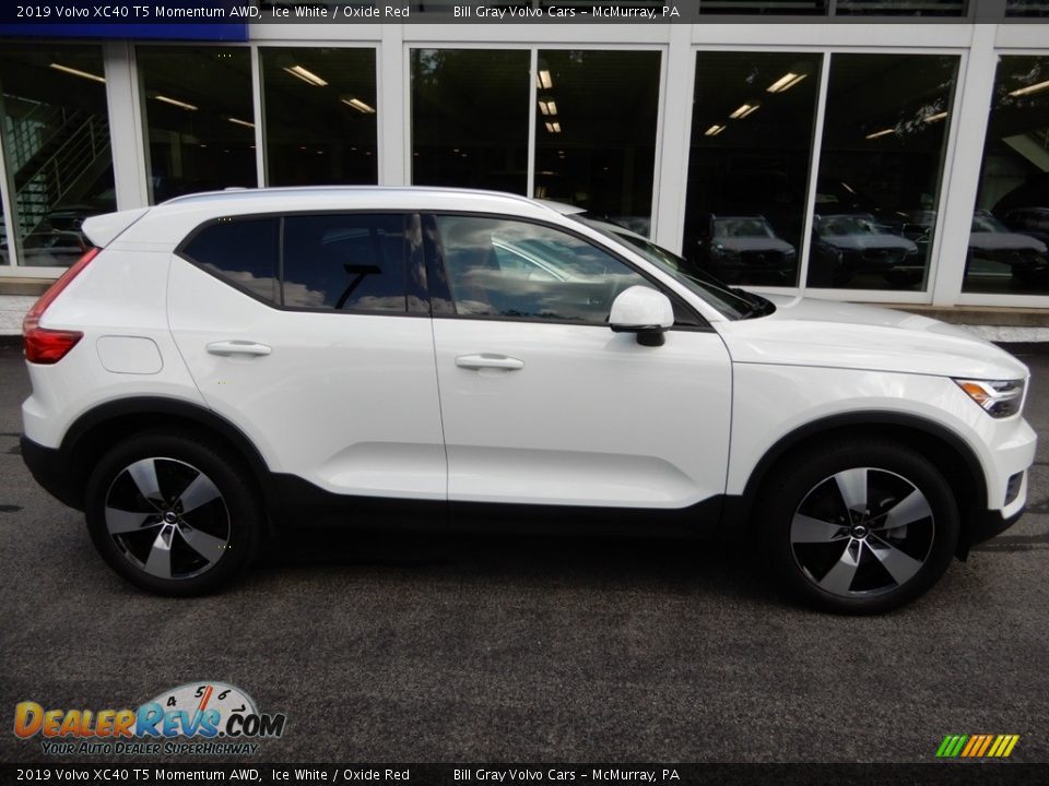 2019 Volvo XC40 T5 Momentum AWD Ice White / Oxide Red Photo #2