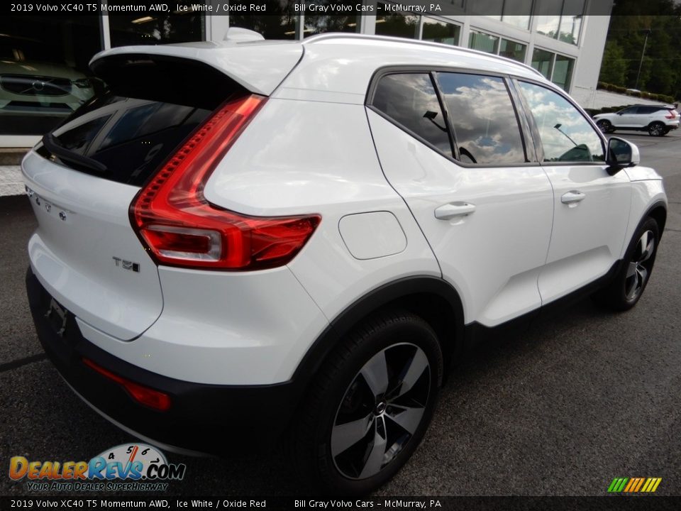 2019 Volvo XC40 T5 Momentum AWD Ice White / Oxide Red Photo #3