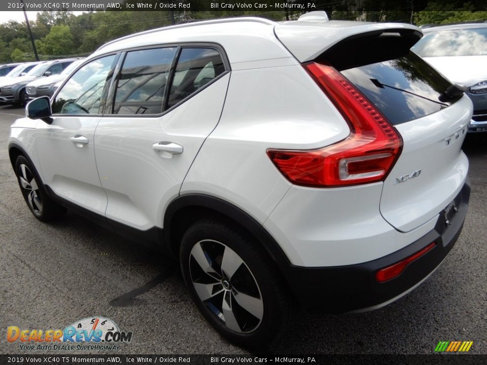 2019 Volvo XC40 T5 Momentum AWD Ice White / Oxide Red Photo #6