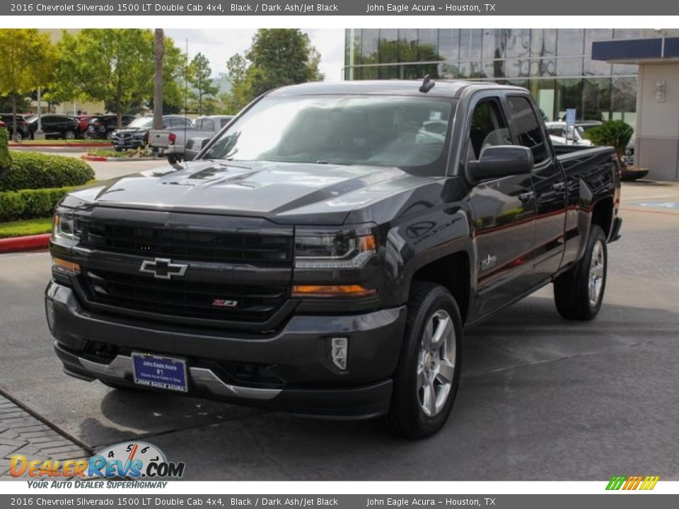 2016 Chevrolet Silverado 1500 LT Double Cab 4x4 Black / Dark Ash/Jet Black Photo #3