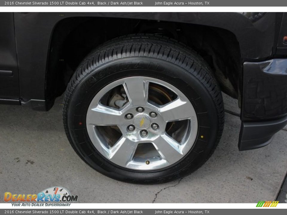 2016 Chevrolet Silverado 1500 LT Double Cab 4x4 Black / Dark Ash/Jet Black Photo #10
