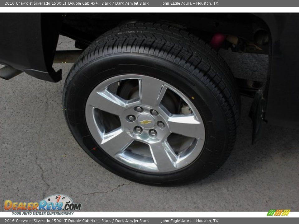 2016 Chevrolet Silverado 1500 LT Double Cab 4x4 Black / Dark Ash/Jet Black Photo #11