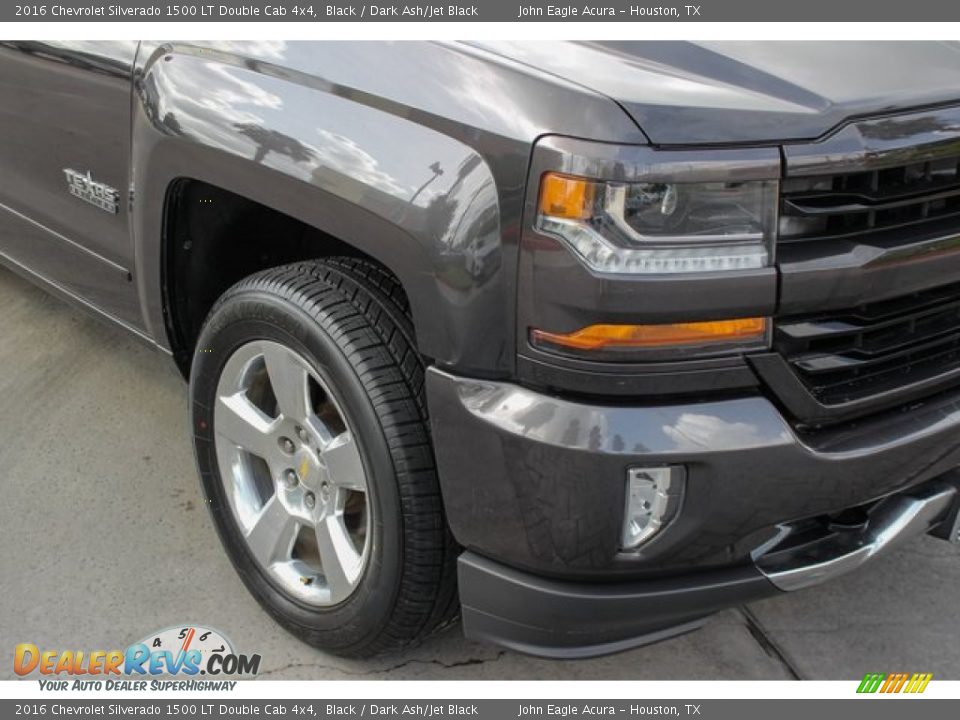 2016 Chevrolet Silverado 1500 LT Double Cab 4x4 Black / Dark Ash/Jet Black Photo #12