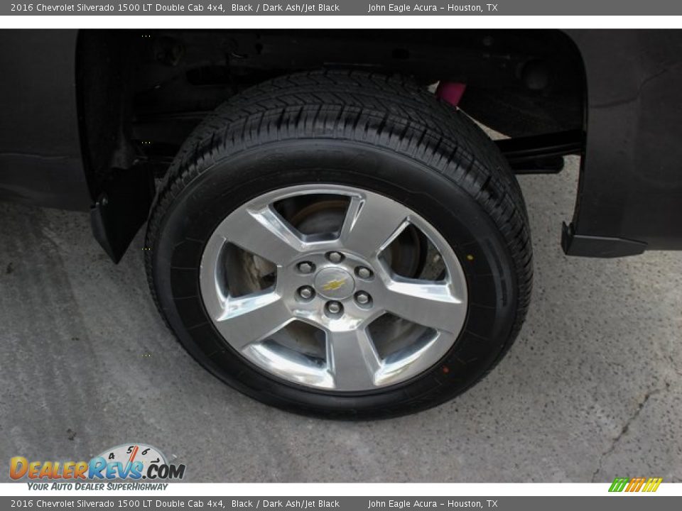 2016 Chevrolet Silverado 1500 LT Double Cab 4x4 Black / Dark Ash/Jet Black Photo #13