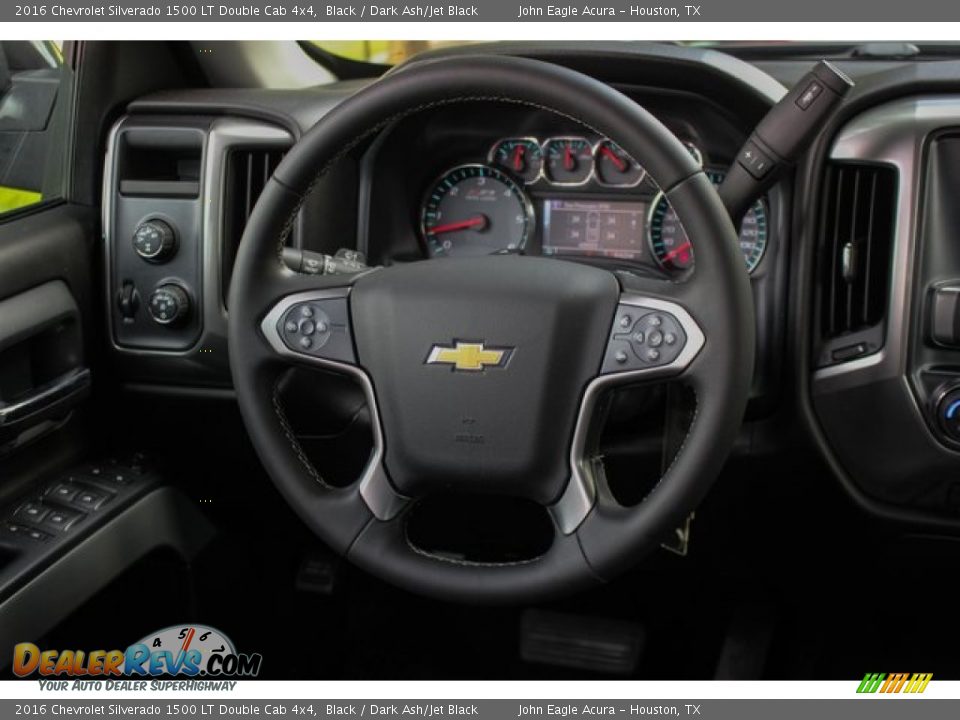 2016 Chevrolet Silverado 1500 LT Double Cab 4x4 Black / Dark Ash/Jet Black Photo #28