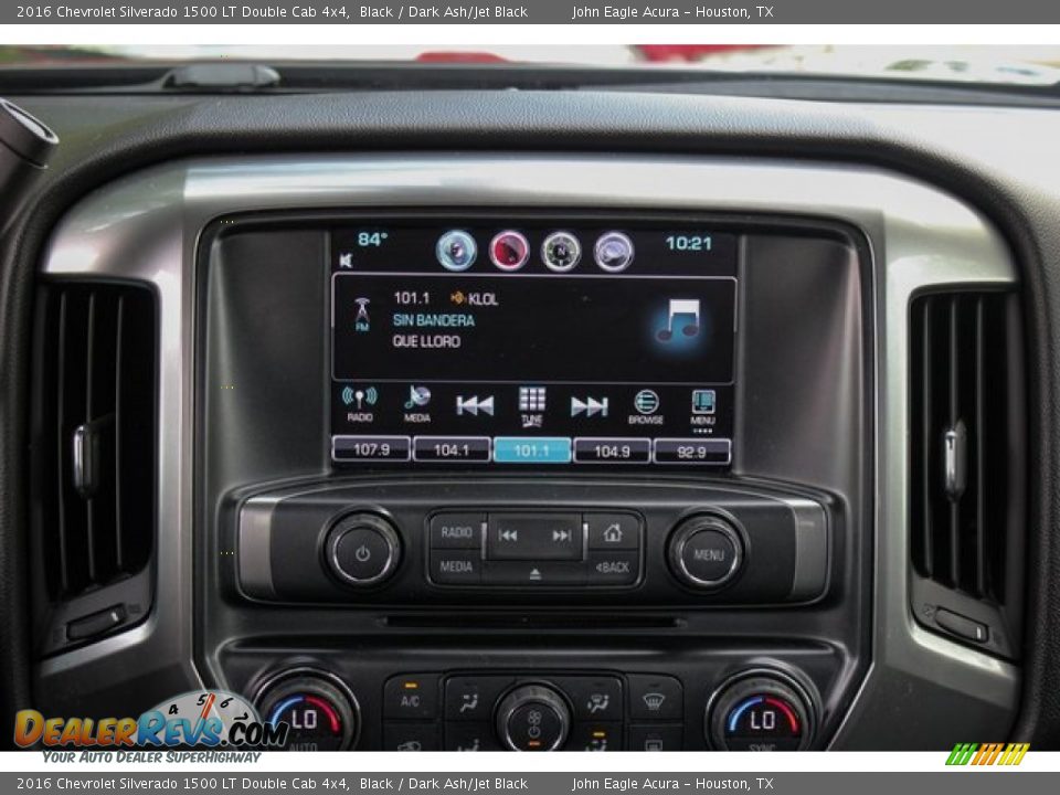 2016 Chevrolet Silverado 1500 LT Double Cab 4x4 Black / Dark Ash/Jet Black Photo #29