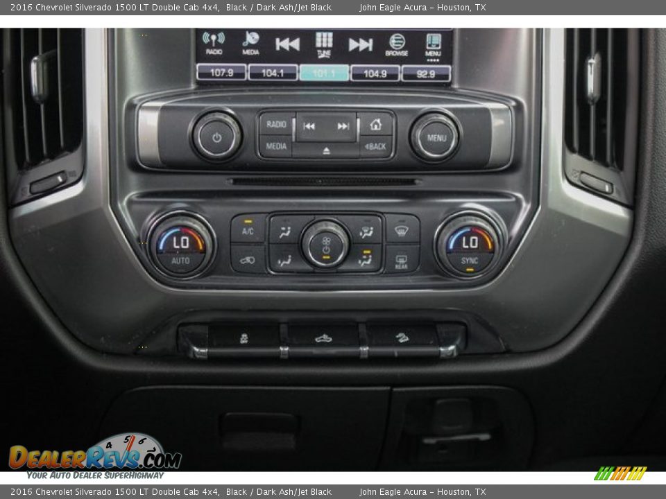 2016 Chevrolet Silverado 1500 LT Double Cab 4x4 Black / Dark Ash/Jet Black Photo #30