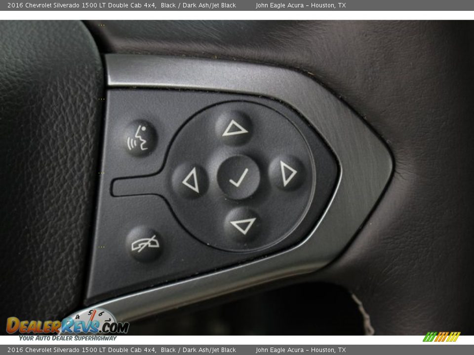 2016 Chevrolet Silverado 1500 LT Double Cab 4x4 Black / Dark Ash/Jet Black Photo #33