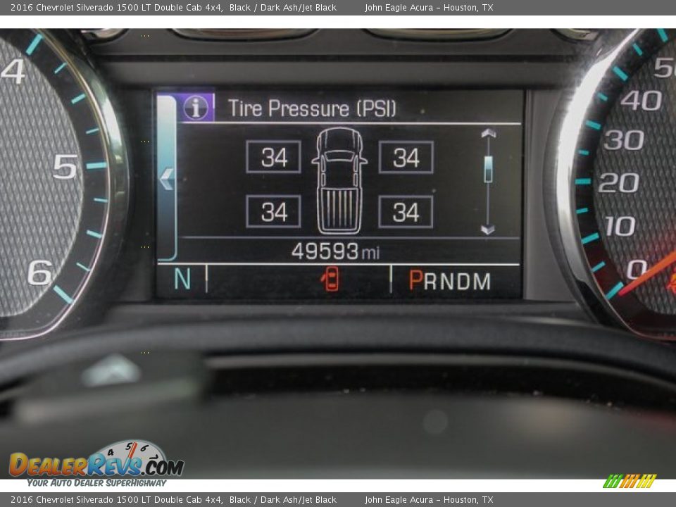 2016 Chevrolet Silverado 1500 LT Double Cab 4x4 Black / Dark Ash/Jet Black Photo #35