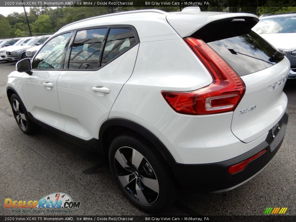 2020 Volvo XC40 T5 Momentum AWD Ice White / Oxide Red/Charcoal Photo #4