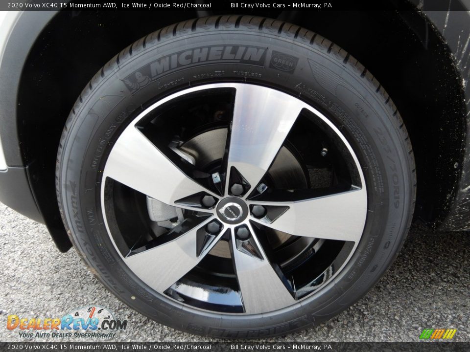 2020 Volvo XC40 T5 Momentum AWD Ice White / Oxide Red/Charcoal Photo #6
