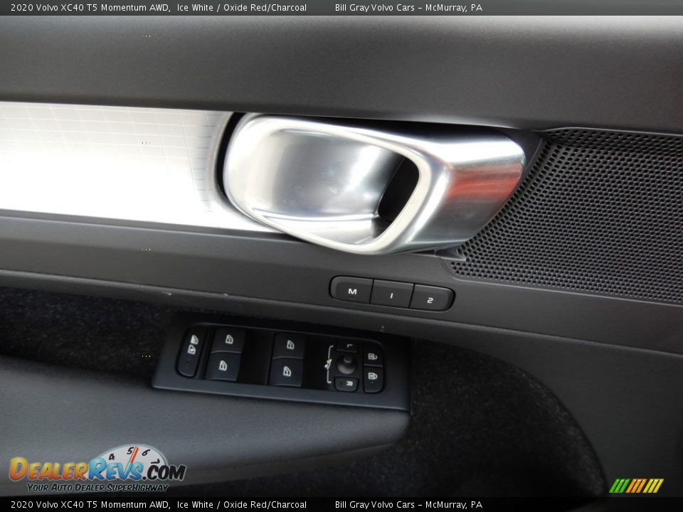 2020 Volvo XC40 T5 Momentum AWD Ice White / Oxide Red/Charcoal Photo #10