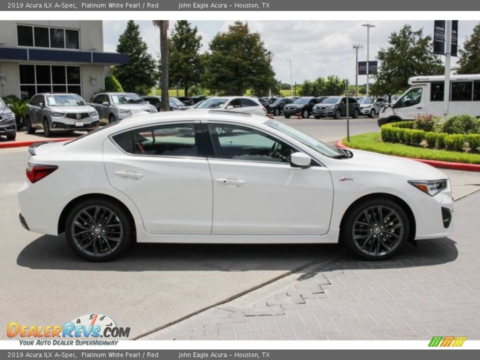 Platinum White Pearl 2019 Acura ILX A-Spec Photo #8