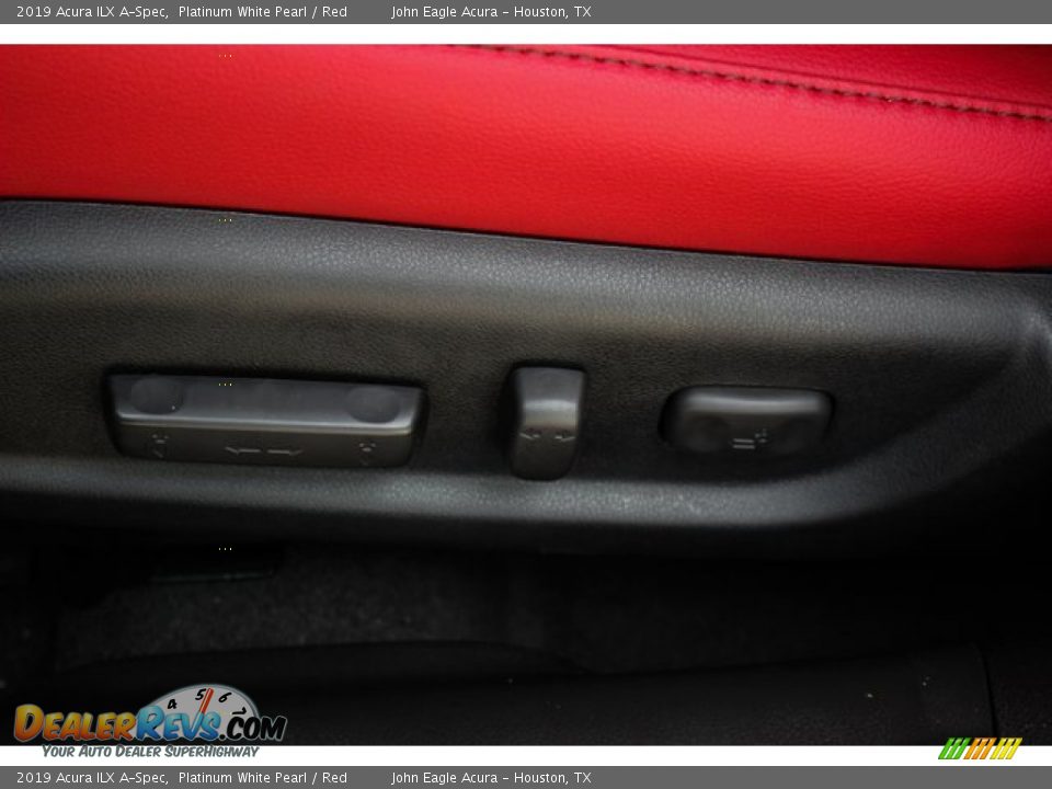 2019 Acura ILX A-Spec Platinum White Pearl / Red Photo #13
