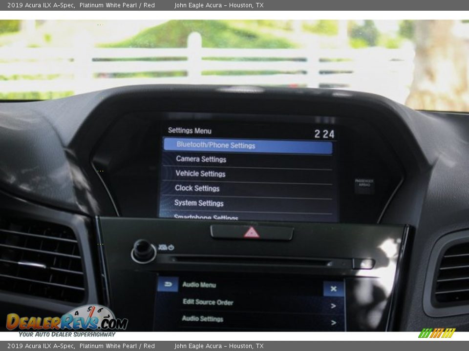 2019 Acura ILX A-Spec Platinum White Pearl / Red Photo #26