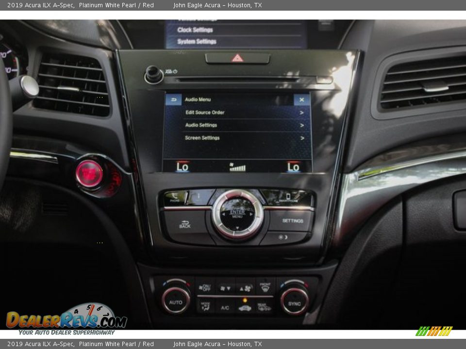 2019 Acura ILX A-Spec Platinum White Pearl / Red Photo #27