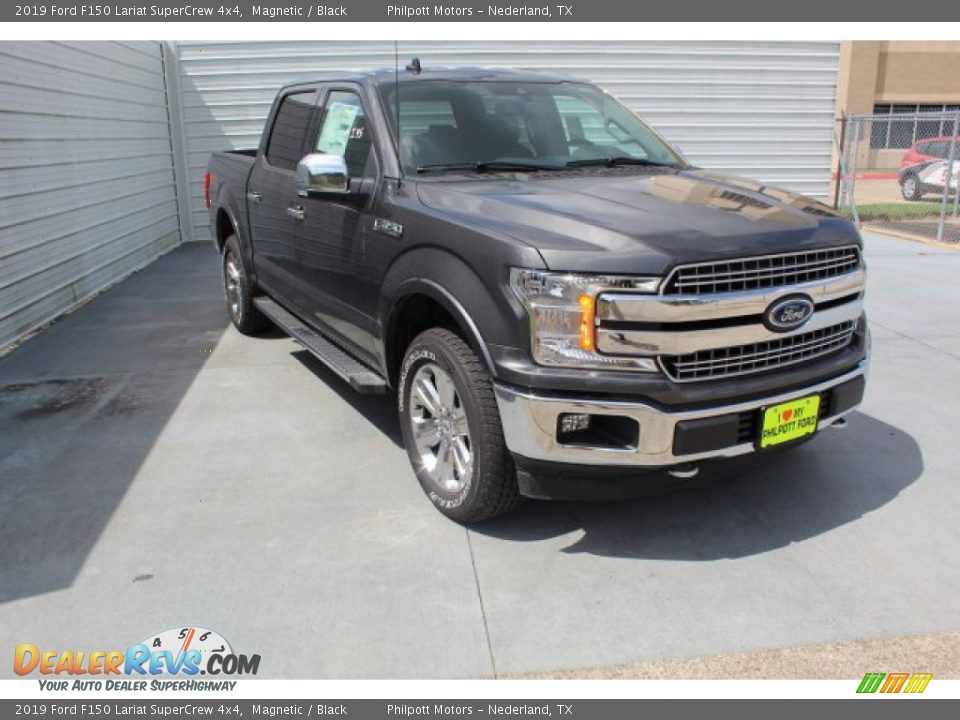 2019 Ford F150 Lariat SuperCrew 4x4 Magnetic / Black Photo #2