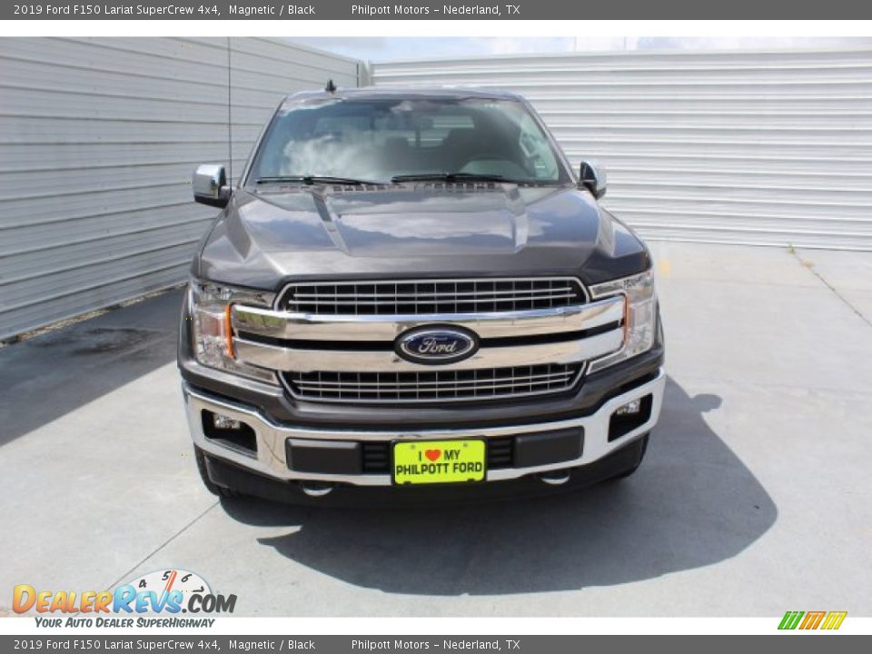 2019 Ford F150 Lariat SuperCrew 4x4 Magnetic / Black Photo #3