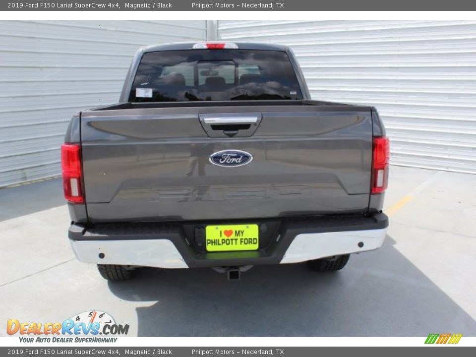 2019 Ford F150 Lariat SuperCrew 4x4 Magnetic / Black Photo #7