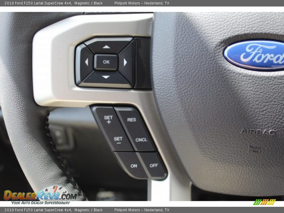 2019 Ford F150 Lariat SuperCrew 4x4 Magnetic / Black Photo #12