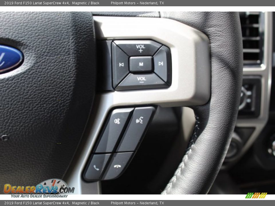 2019 Ford F150 Lariat SuperCrew 4x4 Magnetic / Black Photo #13