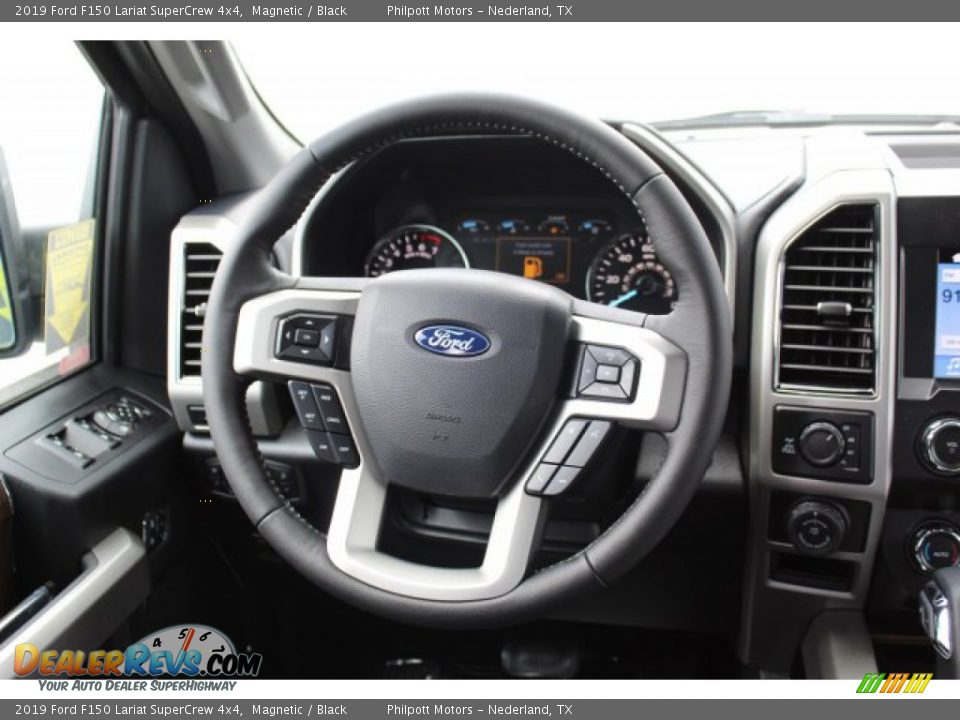 2019 Ford F150 Lariat SuperCrew 4x4 Magnetic / Black Photo #23
