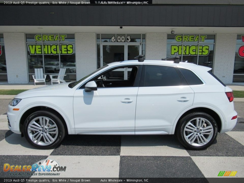2019 Audi Q5 Prestige quattro Ibis White / Nougat Brown Photo #1