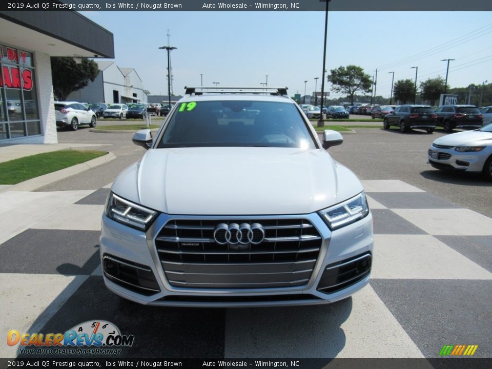 2019 Audi Q5 Prestige quattro Ibis White / Nougat Brown Photo #2