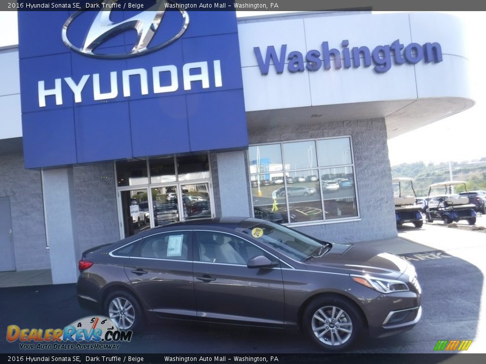 2016 Hyundai Sonata SE Dark Truffle / Beige Photo #2