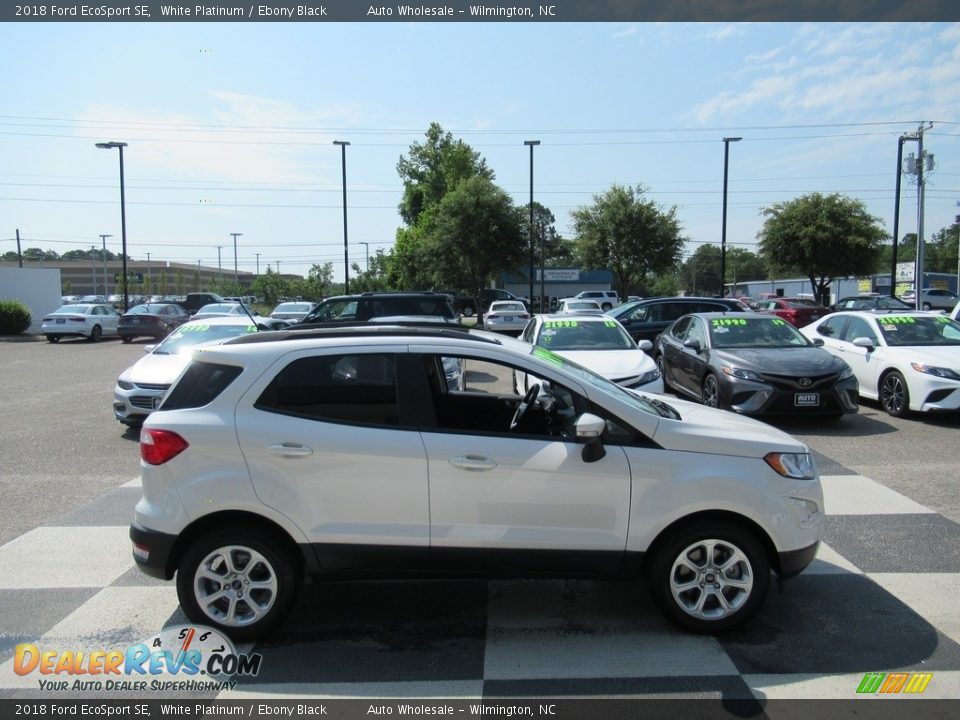 2018 Ford EcoSport SE White Platinum / Ebony Black Photo #3