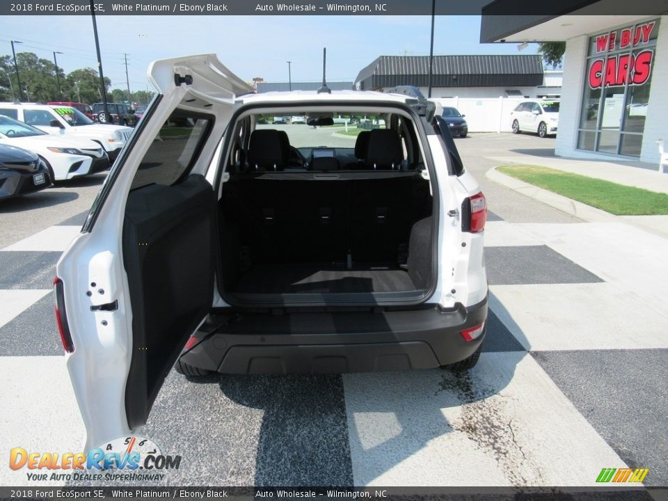 2018 Ford EcoSport SE White Platinum / Ebony Black Photo #5