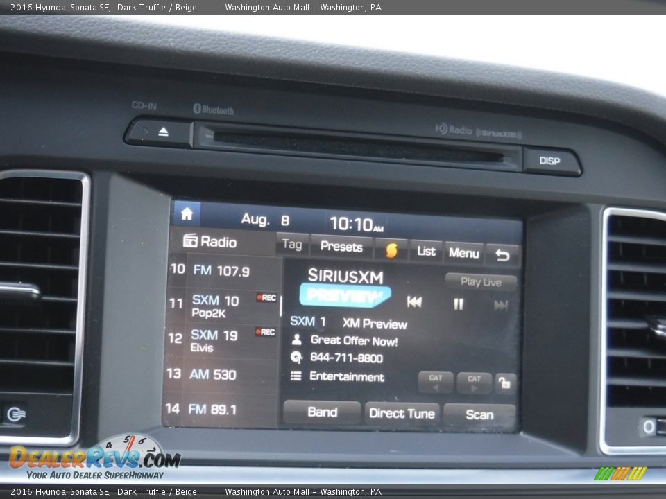 2016 Hyundai Sonata SE Dark Truffle / Beige Photo #16