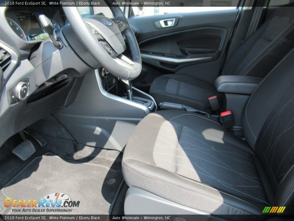 2018 Ford EcoSport SE White Platinum / Ebony Black Photo #9