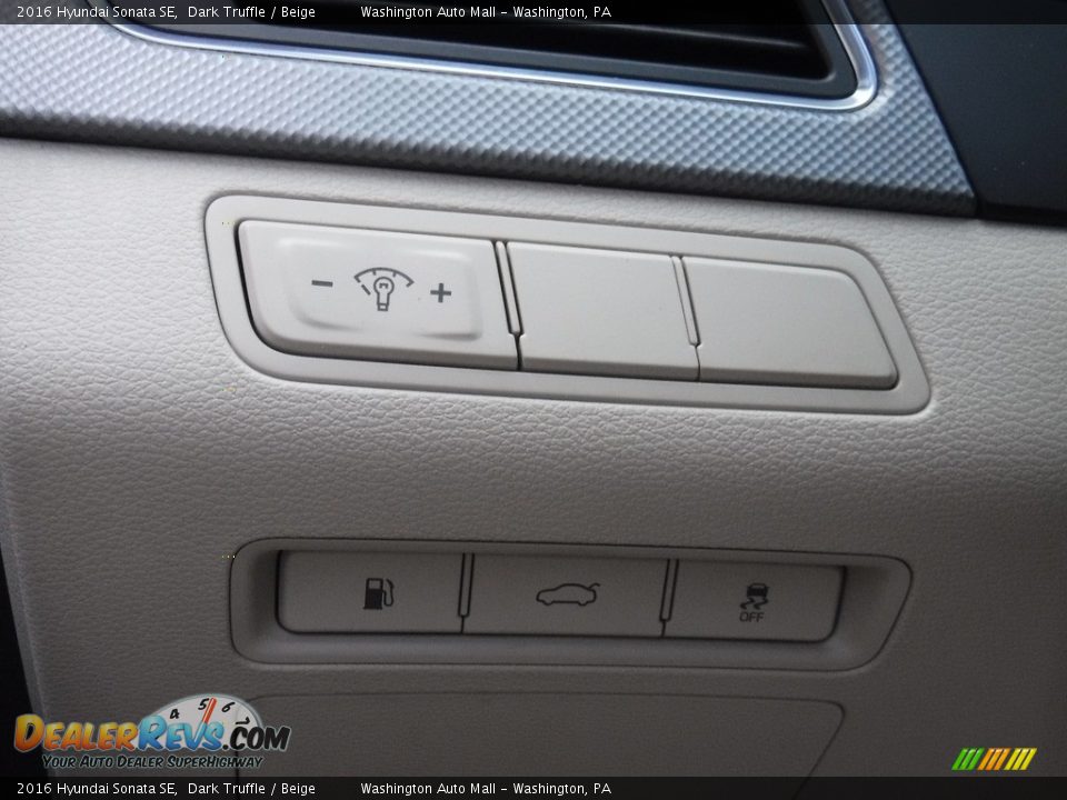2016 Hyundai Sonata SE Dark Truffle / Beige Photo #19