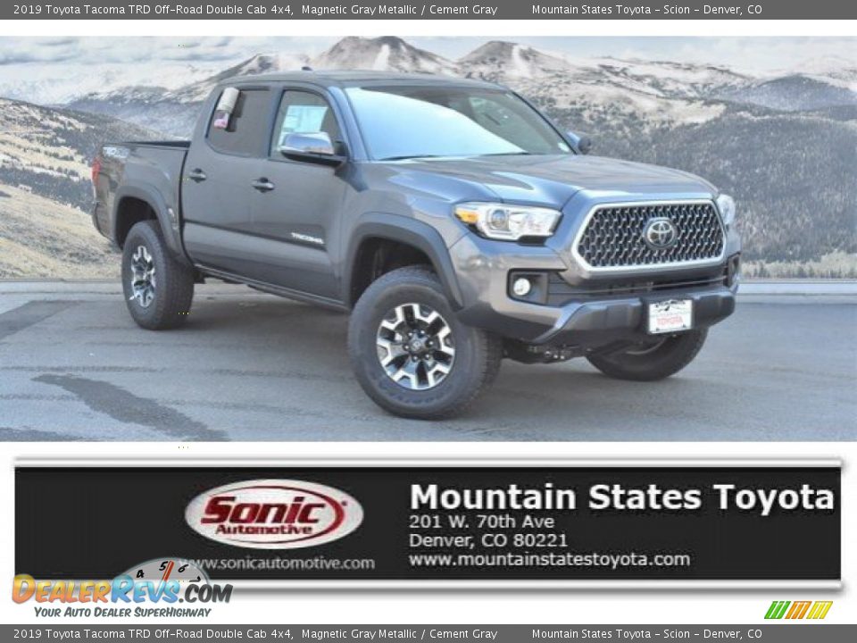 2019 Toyota Tacoma TRD Off-Road Double Cab 4x4 Magnetic Gray Metallic / Cement Gray Photo #1