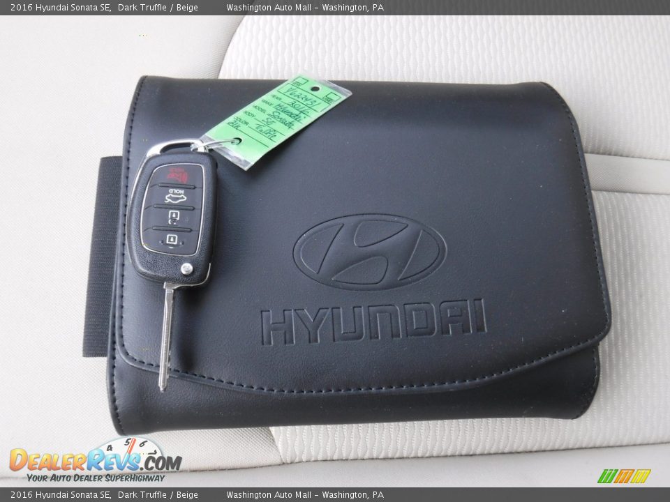 2016 Hyundai Sonata SE Dark Truffle / Beige Photo #25