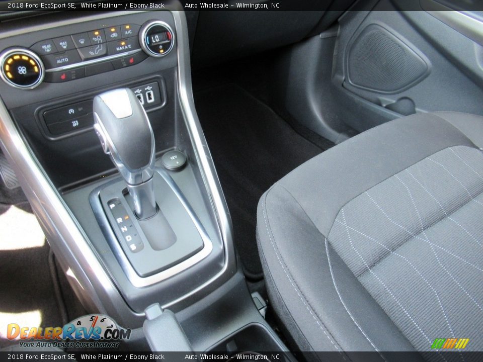 2018 Ford EcoSport SE White Platinum / Ebony Black Photo #19