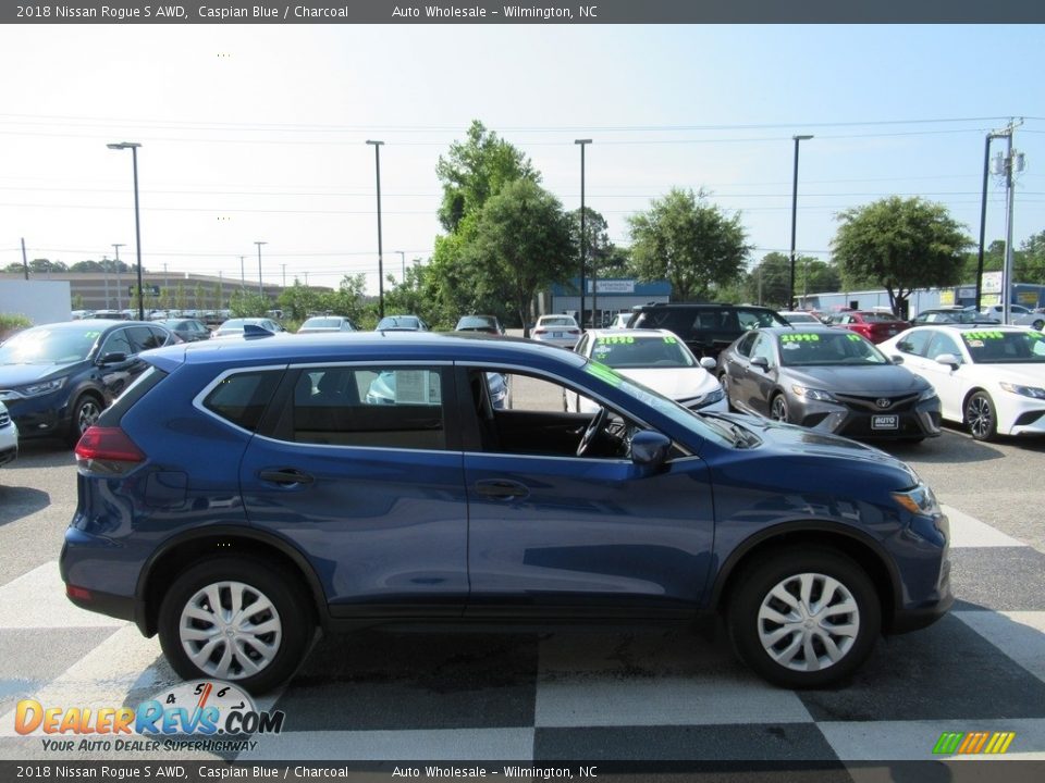 2018 Nissan Rogue S AWD Caspian Blue / Charcoal Photo #3
