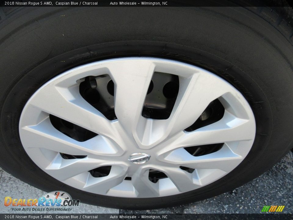 2018 Nissan Rogue S AWD Caspian Blue / Charcoal Photo #7