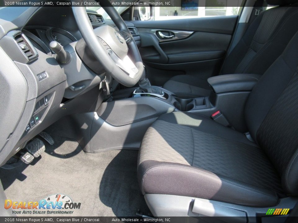2018 Nissan Rogue S AWD Caspian Blue / Charcoal Photo #11