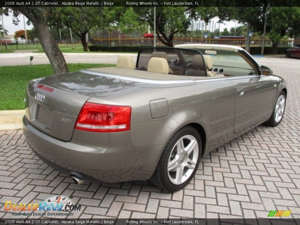 2008 Audi A4 2.0T Cabriolet Alpaka Beige Metallic / Beige Photo #1